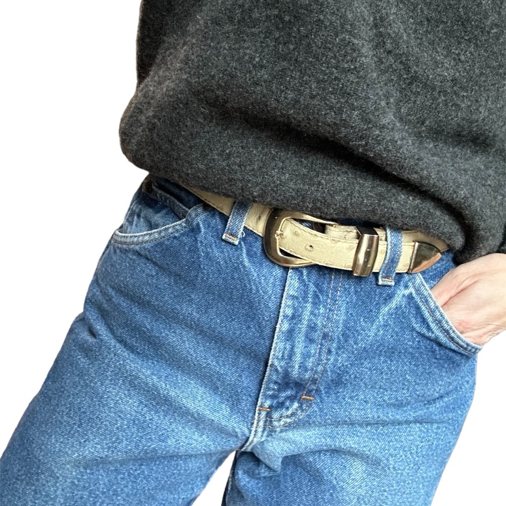 Vintage Genuine Leather Accessories by Pearl Belt